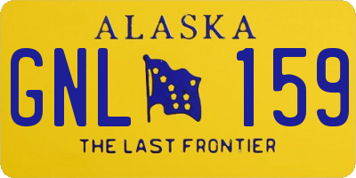 AK license plate GNL159