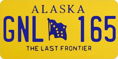 AK license plate GNL165