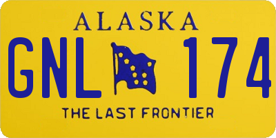 AK license plate GNL174