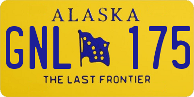 AK license plate GNL175