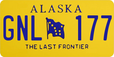 AK license plate GNL177