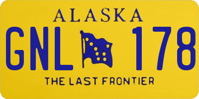 AK license plate GNL178