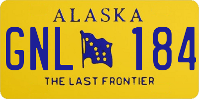 AK license plate GNL184