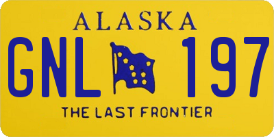AK license plate GNL197