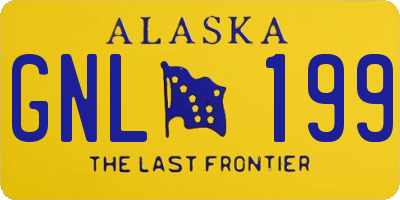 AK license plate GNL199