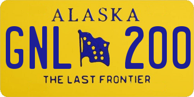 AK license plate GNL200