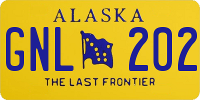 AK license plate GNL202