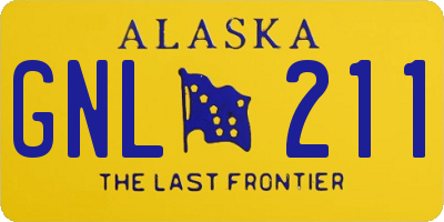 AK license plate GNL211