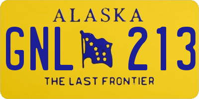 AK license plate GNL213