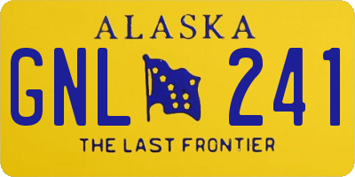 AK license plate GNL241