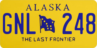 AK license plate GNL248