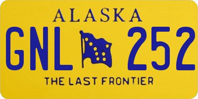 AK license plate GNL252
