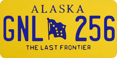 AK license plate GNL256