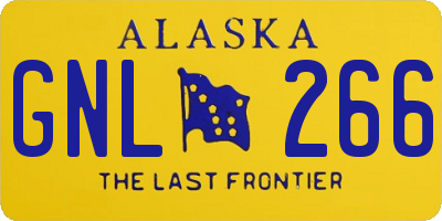 AK license plate GNL266