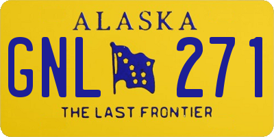 AK license plate GNL271