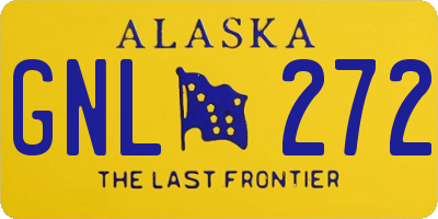 AK license plate GNL272