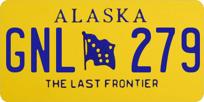 AK license plate GNL279