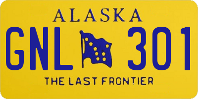 AK license plate GNL301