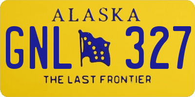 AK license plate GNL327