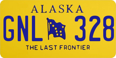 AK license plate GNL328