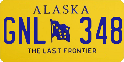 AK license plate GNL348