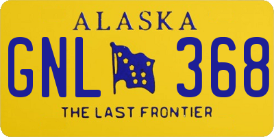 AK license plate GNL368