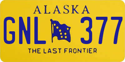AK license plate GNL377