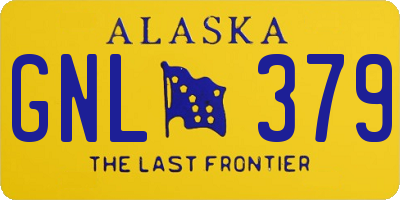 AK license plate GNL379