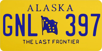 AK license plate GNL397