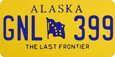 AK license plate GNL399