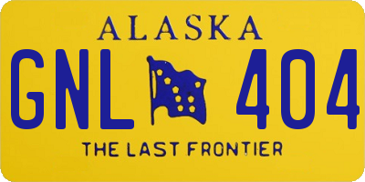 AK license plate GNL404