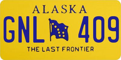AK license plate GNL409