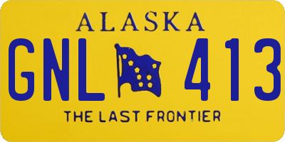 AK license plate GNL413