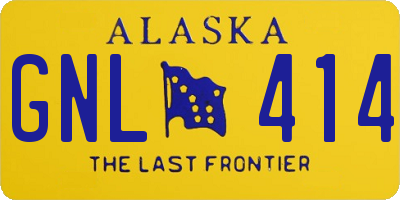 AK license plate GNL414