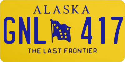 AK license plate GNL417