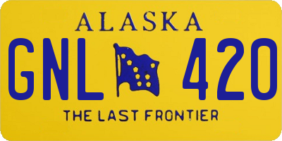 AK license plate GNL420