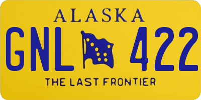 AK license plate GNL422