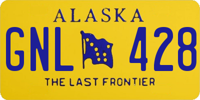 AK license plate GNL428