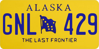 AK license plate GNL429