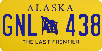 AK license plate GNL438