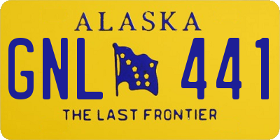 AK license plate GNL441