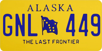 AK license plate GNL449