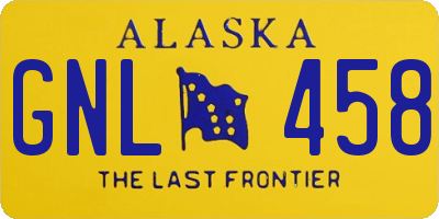 AK license plate GNL458