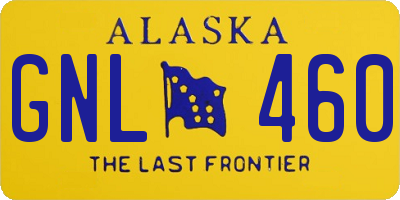AK license plate GNL460