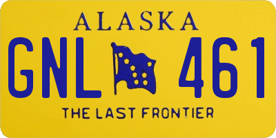 AK license plate GNL461