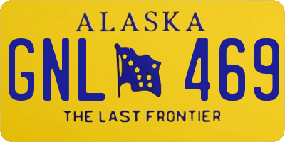 AK license plate GNL469