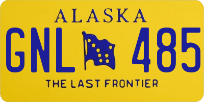 AK license plate GNL485