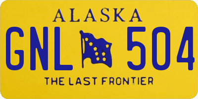 AK license plate GNL504