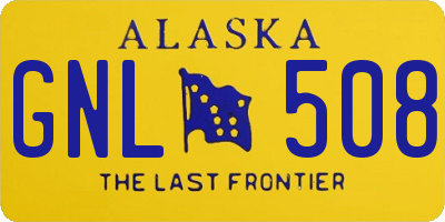 AK license plate GNL508
