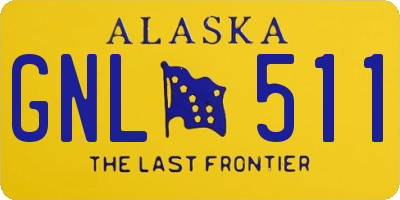 AK license plate GNL511